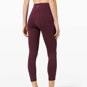 Lululemon Invigorate High-Rise Tight 25” Cassis Size 4